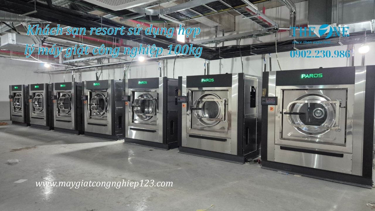 /Khách sạn resort sử dụng hợp lý máy giặt công nghiệp 100kg